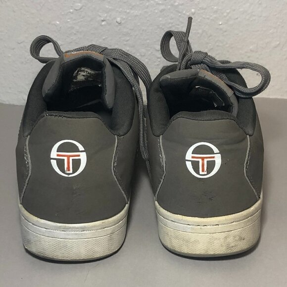 SERGIO TACCHINI Sneakers Men's Size US7 UK6 Gray Orange Low Top Lace Up Shoes - Picture 4 of 14